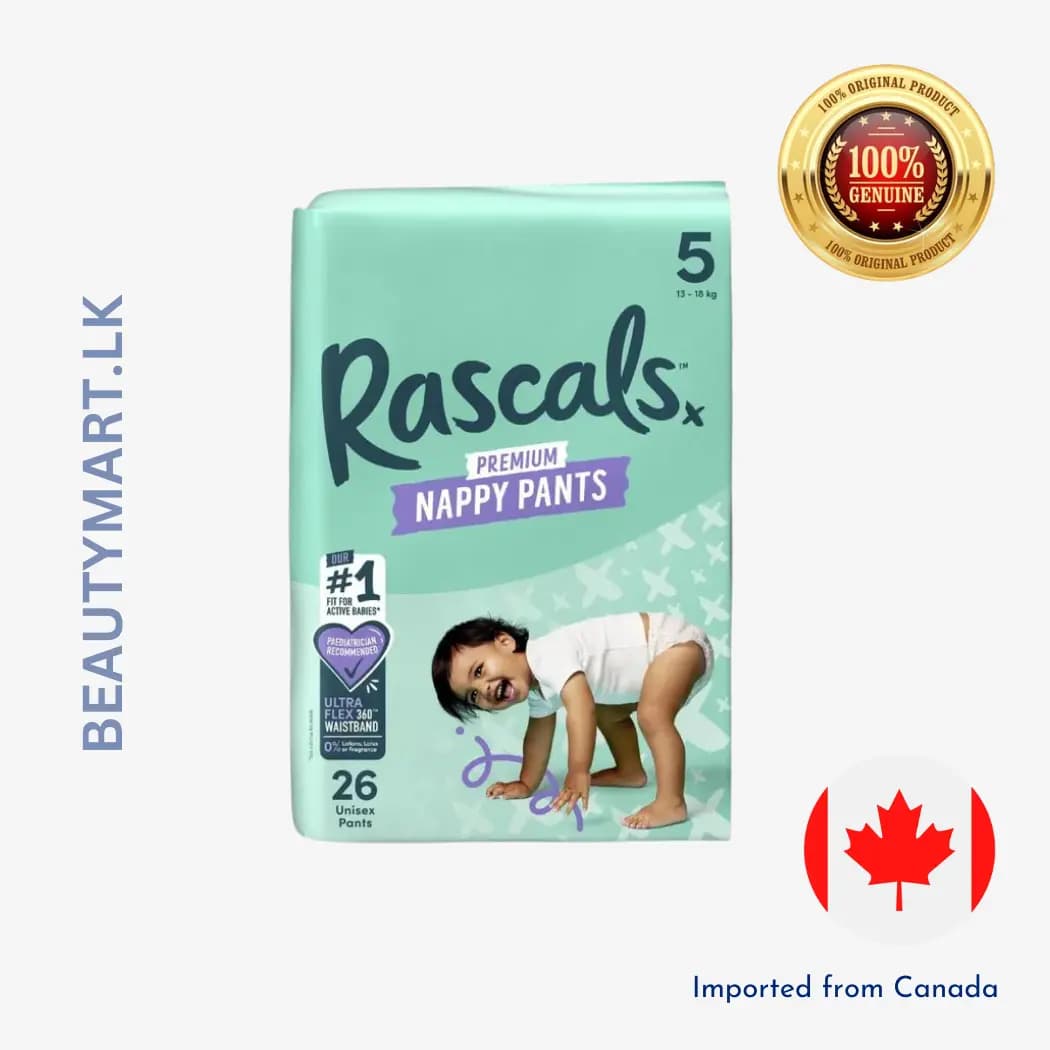 Rascals Premium Nappy Pants Size 5 (13kg-18kg) 26 Pack