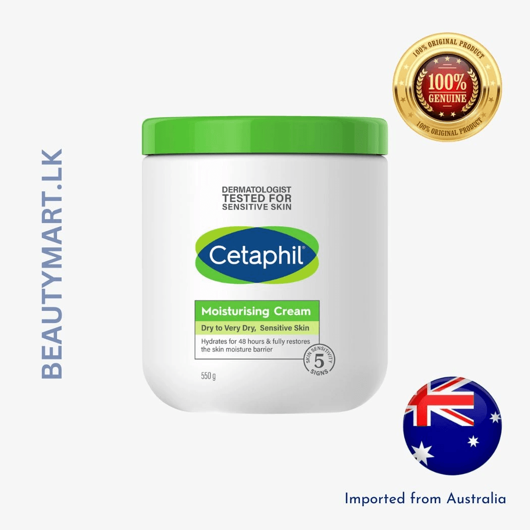 Cetaphil Moisturising Cream For Dry to Very Dry, Sensitive Skin 550g