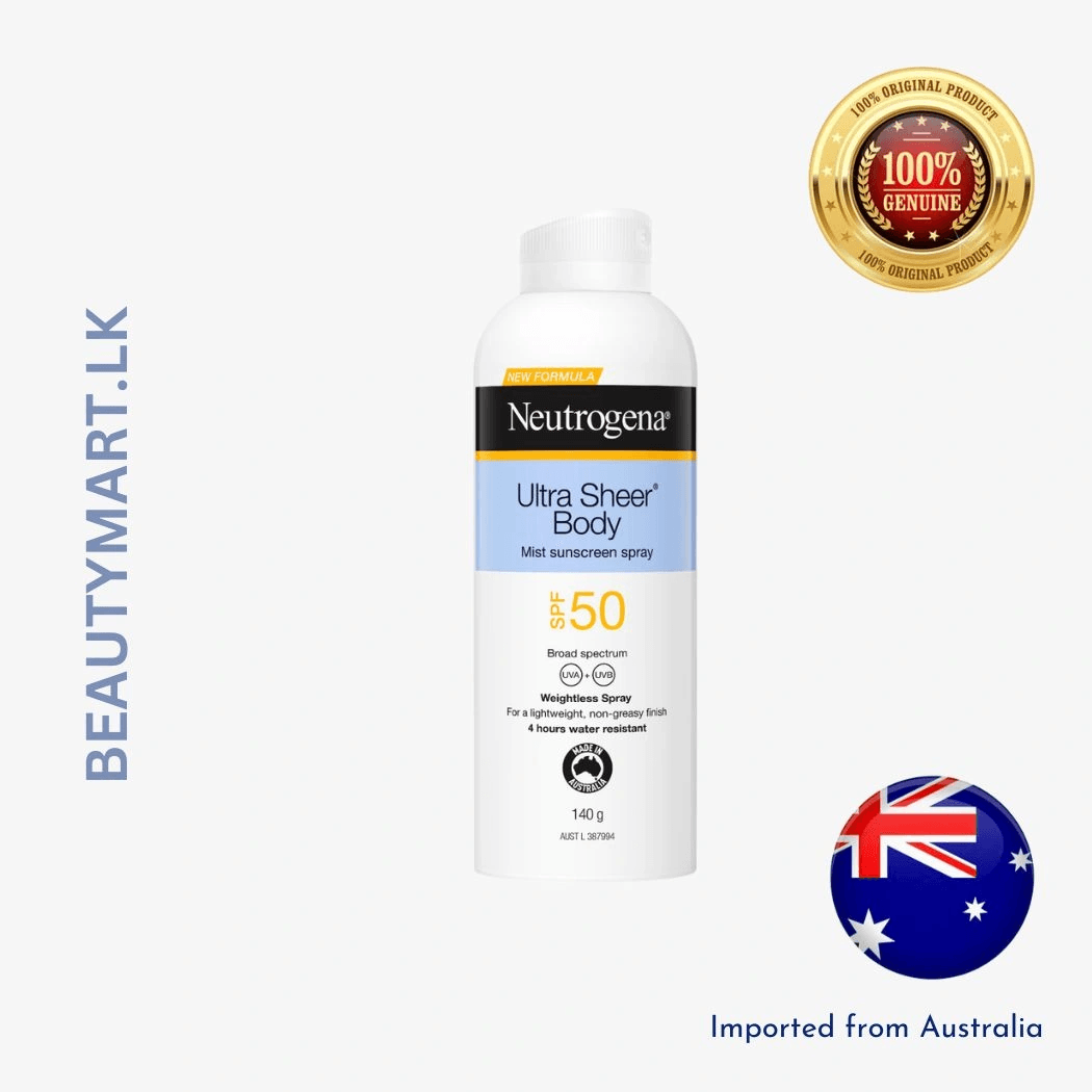 Neutrogena Ultra Sheer Body Mist SPF 50 Sunscreen Spray 140g