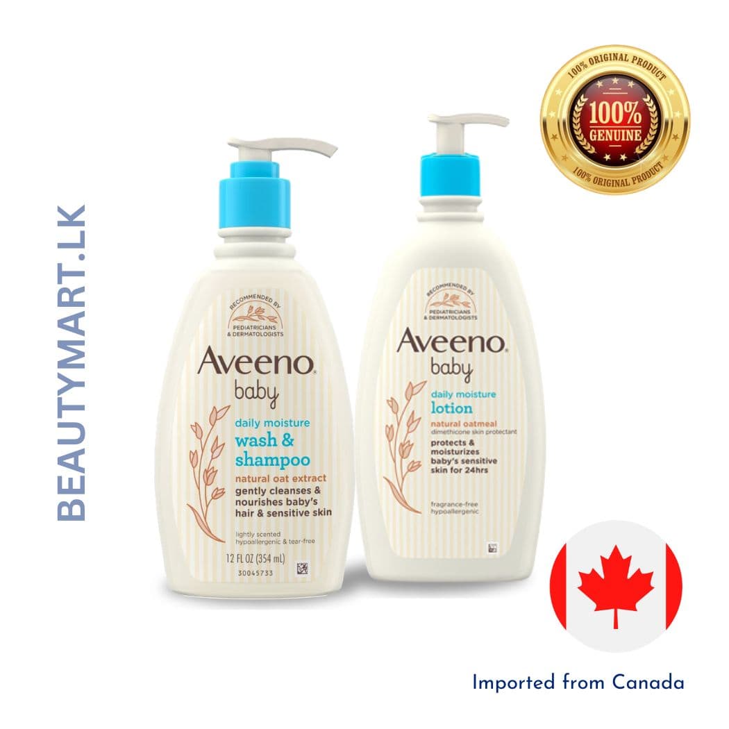 Aveeno Baby Daily Moisture Lotion & Wash And Shampoo