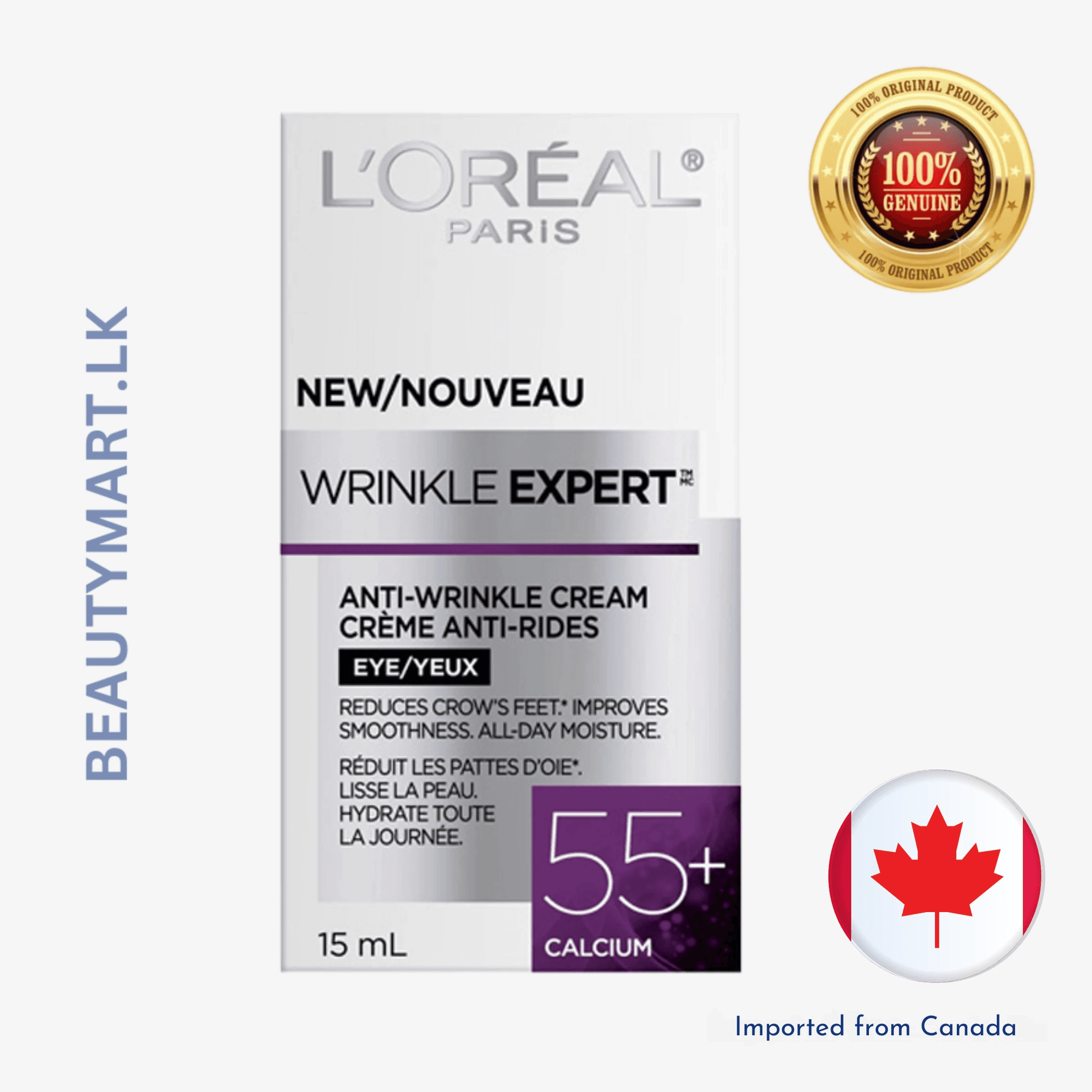 L'Oreal Paris Wrinkle Expert 55+ Eye Cream 15ml