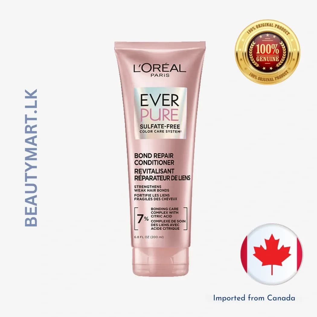 L'Oreal Paris EverPure Sulfate-Free Bonding Conditioner for Strengthening Damaged Hair 200ml
