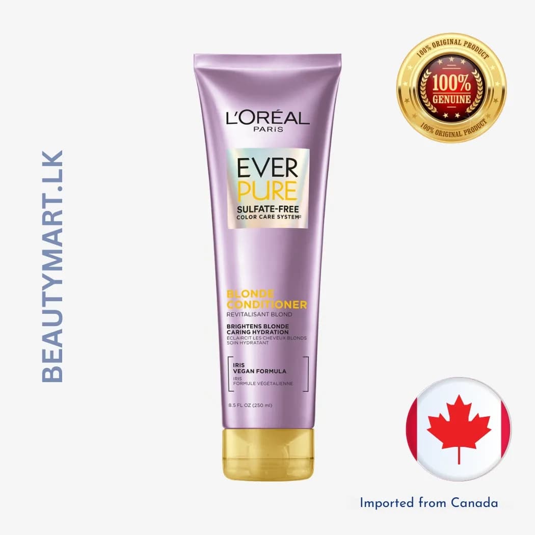 L'Oreal Paris EverPure Sulfate Free Blonde Conditioner for Brightening Blonde Hair 250ml