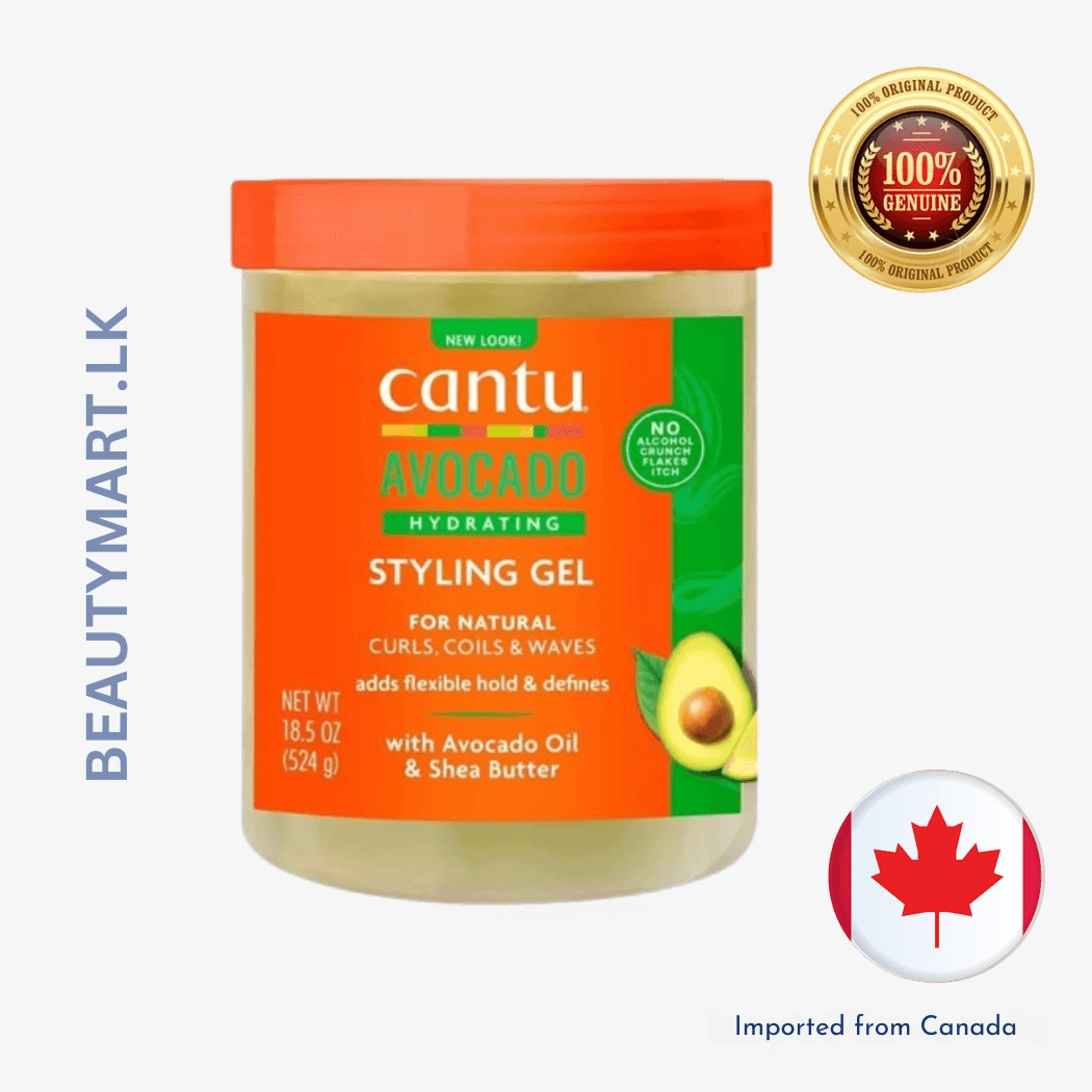 Cantu Avocado Hydrating Hair Gel With Avocado Oil And Shea Butter 524g